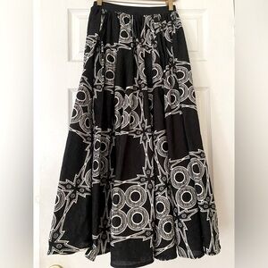 Printed Midi Skirt